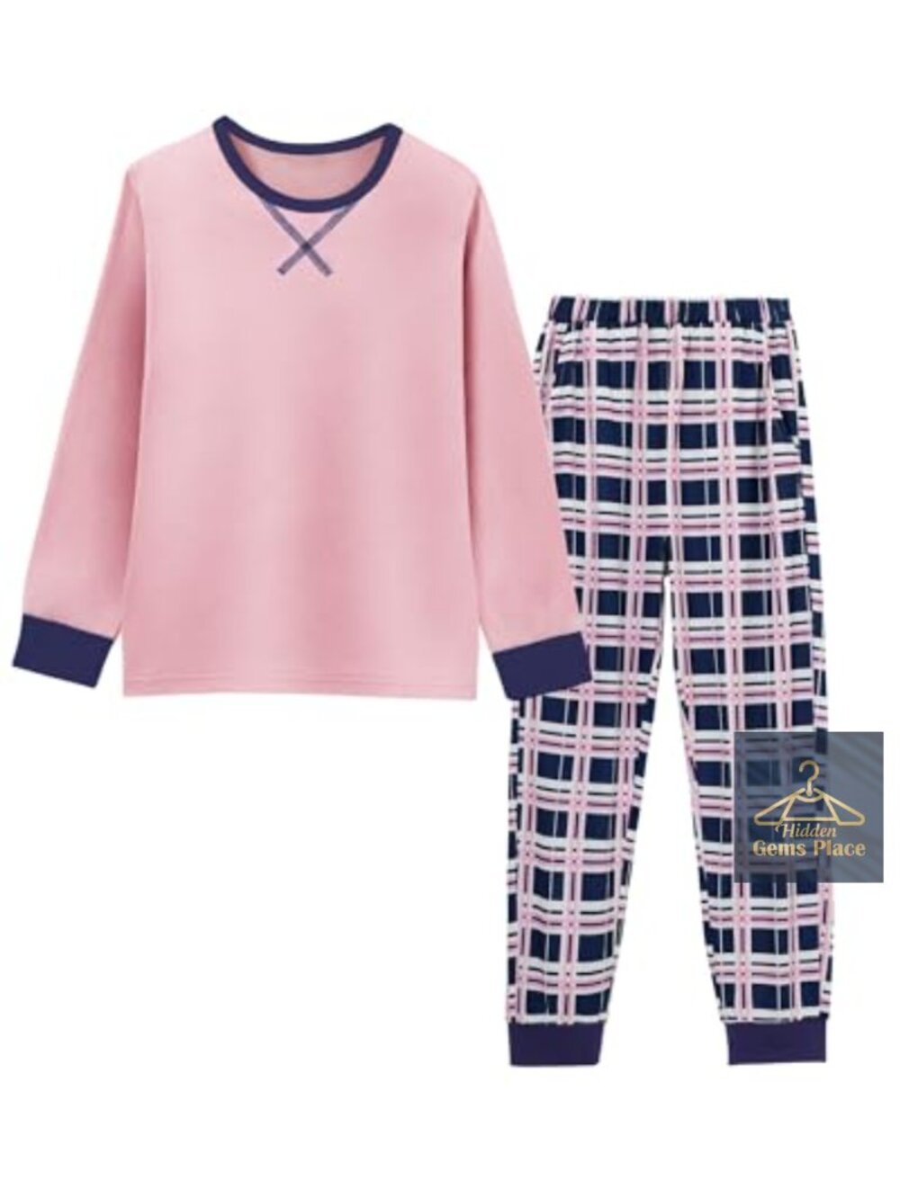 Girls 2 Piece Pajama Set Long Sleeve Long Pants Soft Sleepwear